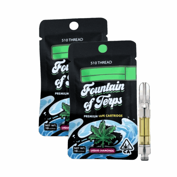 FOUNTAIN OF TERPS<br> 1G MELTED DIAMONDS<br> CARTRIDGE