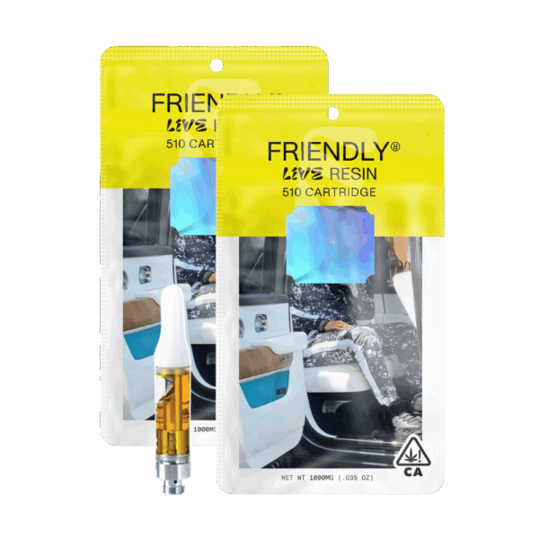 FRIENDLY<br> 1G LIVE RESIN CARTRIDGES